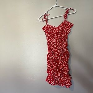 Red Ruffle Dress